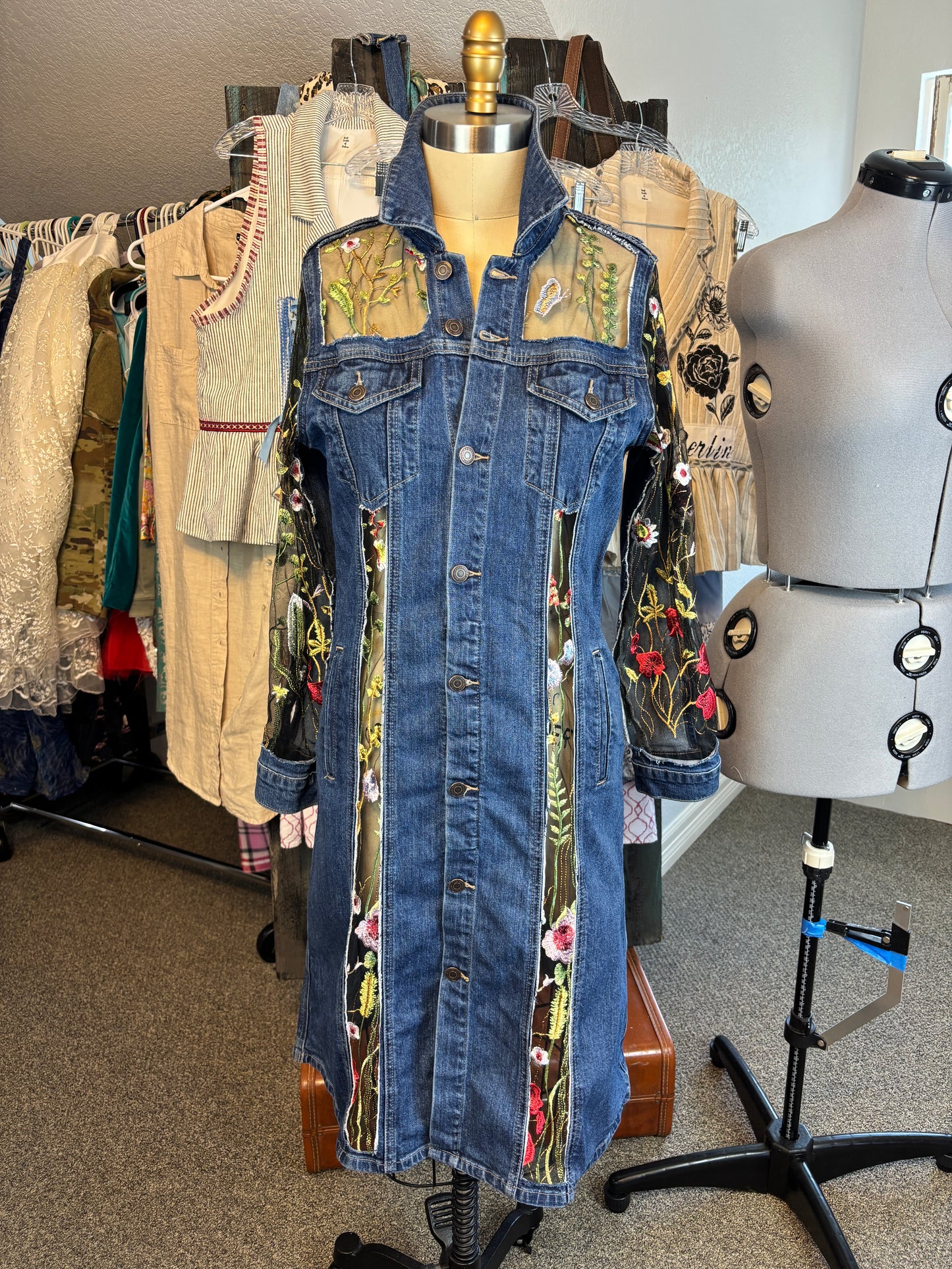 Custom Denim Jacket Up-Cycled for C. Morris