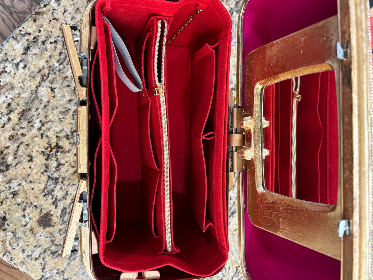 Up-Cycled Samsonite Train Case, Art Supply Travel Case