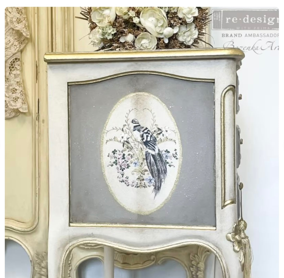 Rare Birds Furniture Transfers by Prima, 6 x 12 inches, 3 Sheets