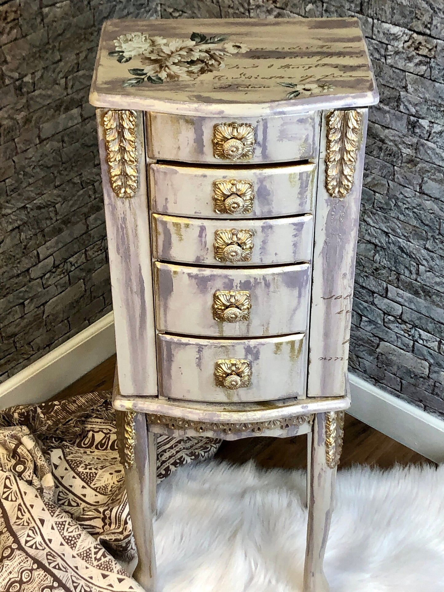 Sophia, a Floral Jewelry Armoire