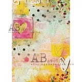 Colorful Heart Decoupage Fiber Paper, AB Studios Size A4