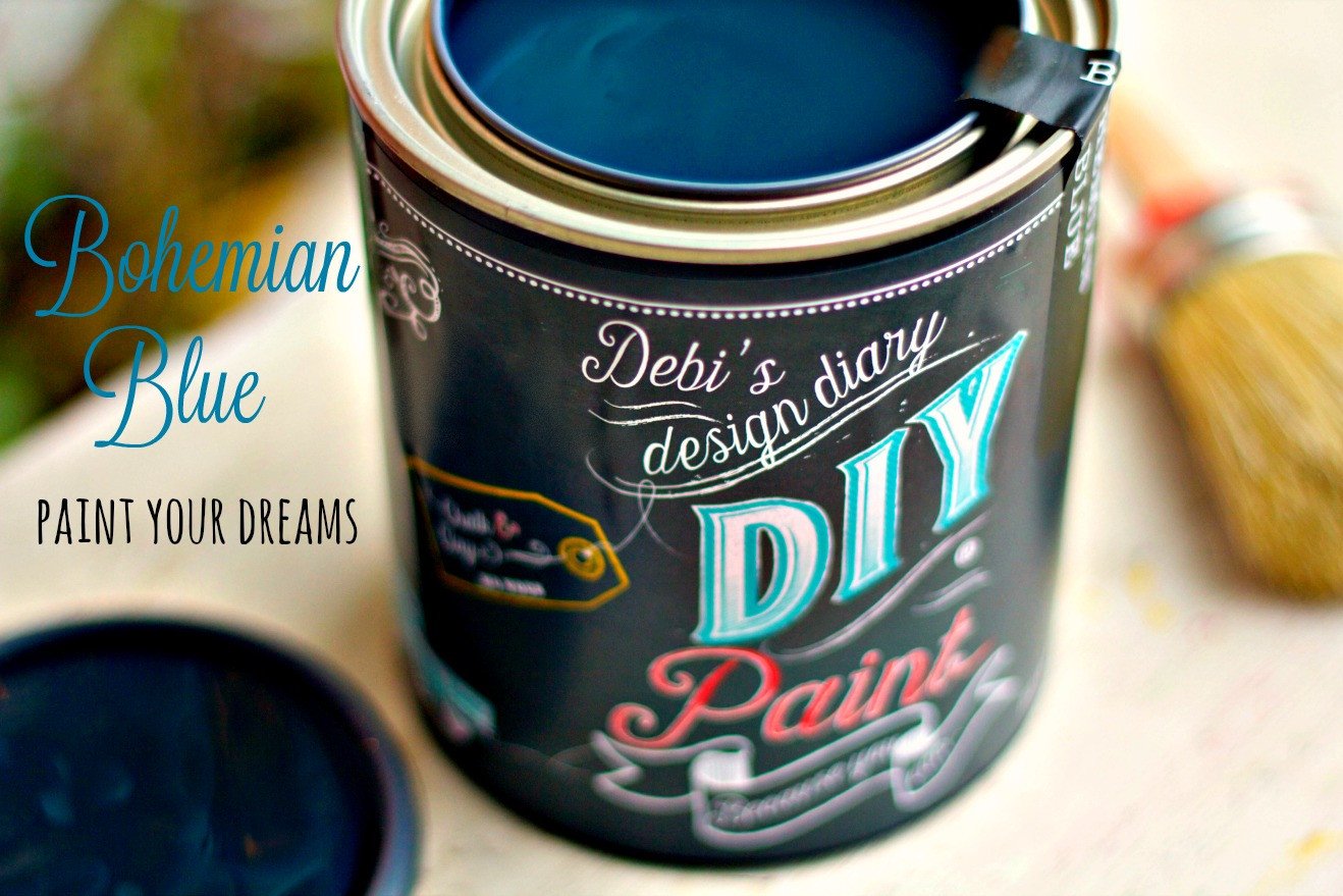DIY Paint Bohemian Blue Plastic Free Paint, Non Toxic, No VOC's