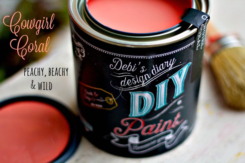 DIY Paint Cowgirl Coral Plastic Free Paint, Non Toxic, No VOC's