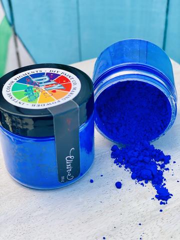 Paint Pigments, Making Powders, Elixer Deep Blue
