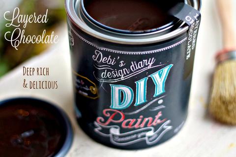 DIY Paint Layered Chocolate Plastic Free Paint, Non Toxic, No VOC's