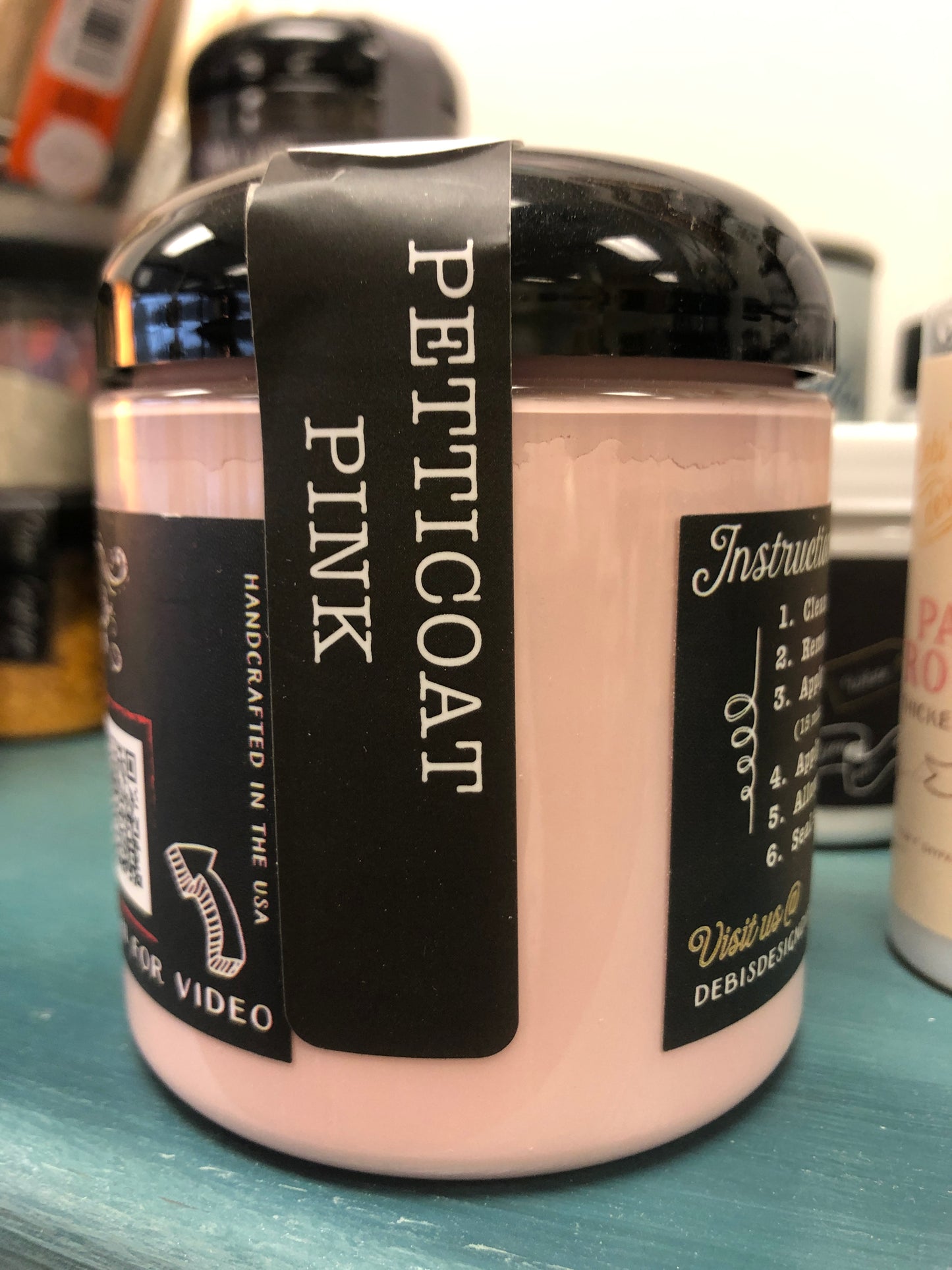 DIY Paint Petticoat Pink Plastic Free Paint, Non Toxic, No VOC's