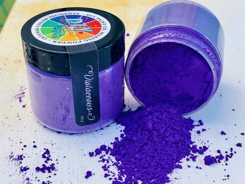DIY Paint Pigments, Making Powders, VIOLACEOUS, Deep Purple