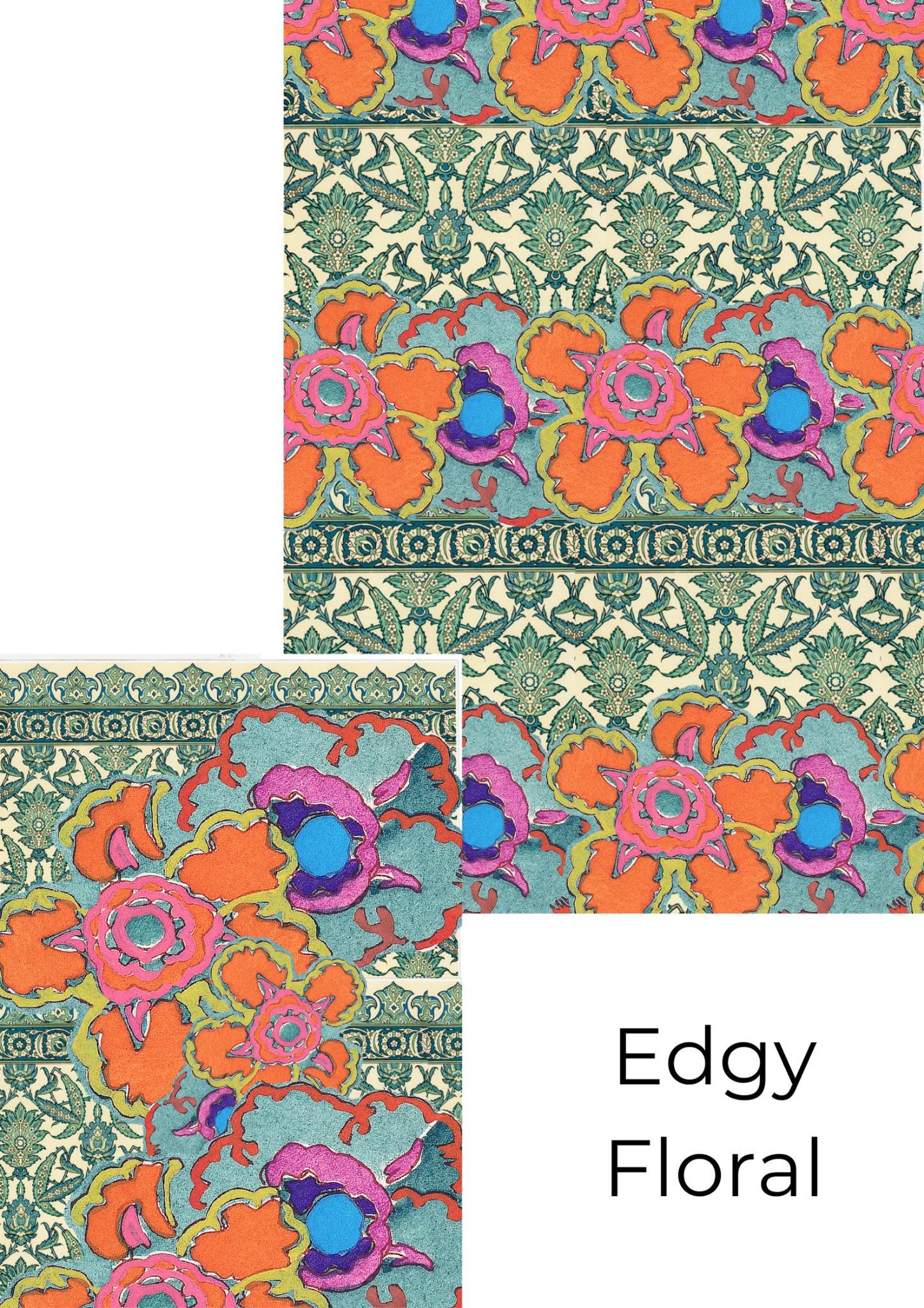 Edgy Floral - Made by Marley, Decoupage Paper