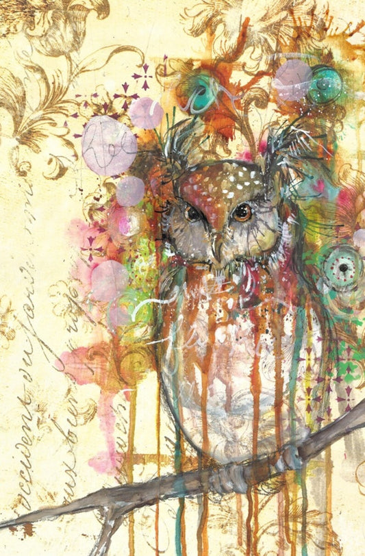 OWL Decoupage Paper by Roycycled 20 x 30 inches