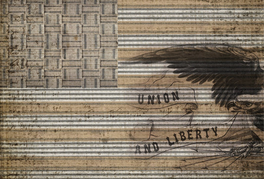 UNION LIBERTY Decoupage Paper by Roycycled 20 x 30 inches